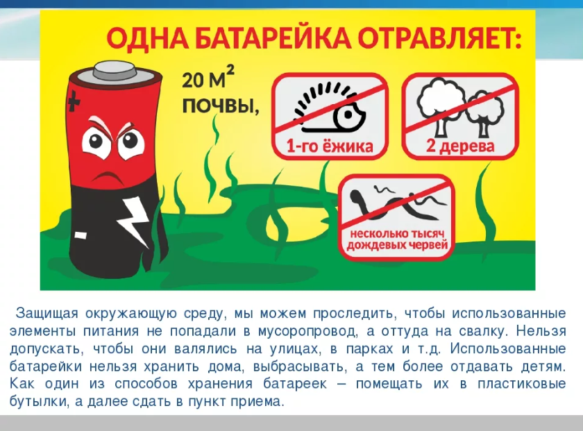 Памятка по утилизации бытовых отходов.
