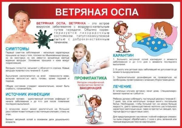 Памятка по профилактике ветряной оспы.